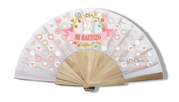 Abanico "Rabbit" para Detalle de bautizo