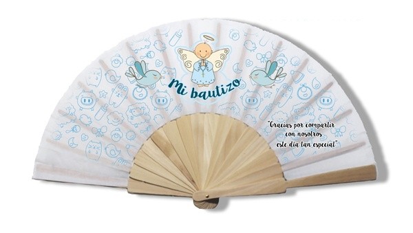 Abanico "Angelito" para Detalle de bautizo
