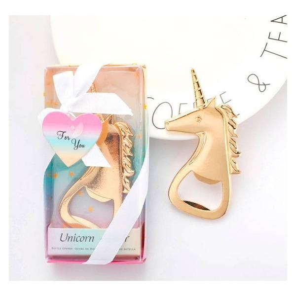 Abrebotellas unicornio para detalle bautizo hombre