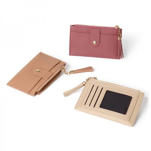 Billetera con tarjetero liso