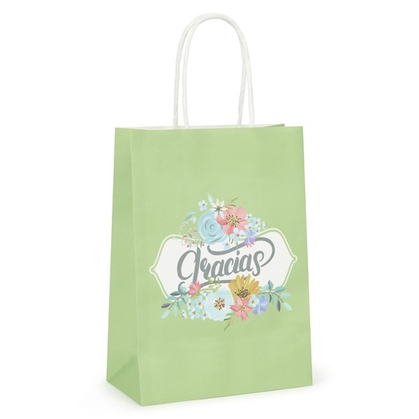 Bolsa Kraft Colores Empolvados Grande