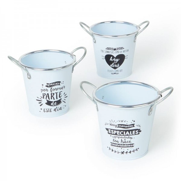 Detalle bautizo cubitera blanca frases