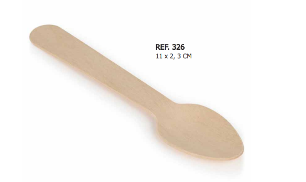 Cuchara de madera personalizable para detalle de bautizo