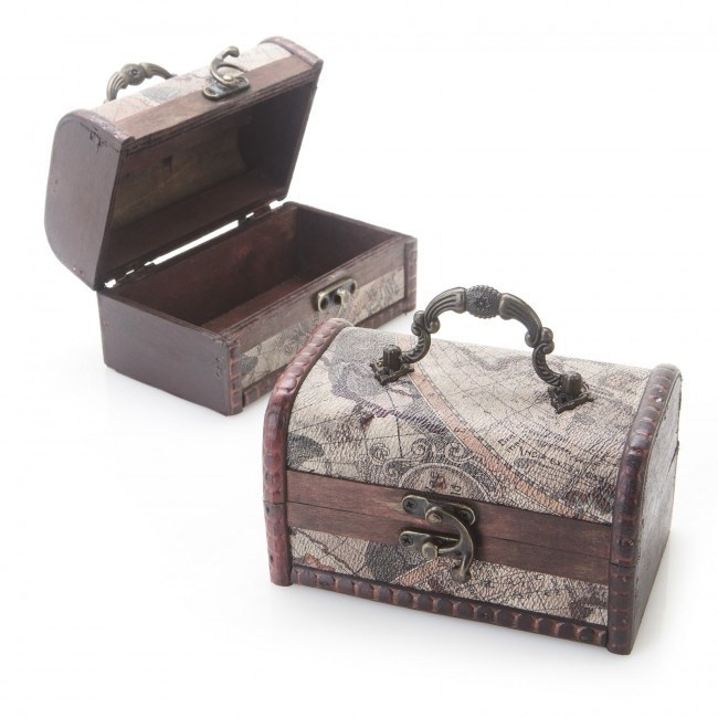 Baúl madera asa surtidos 