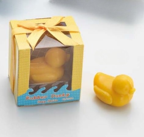 Detalle Bautizo pastilla de jabón patito en caja