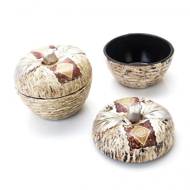 Joyero rustico manzana para regalo de bautizo