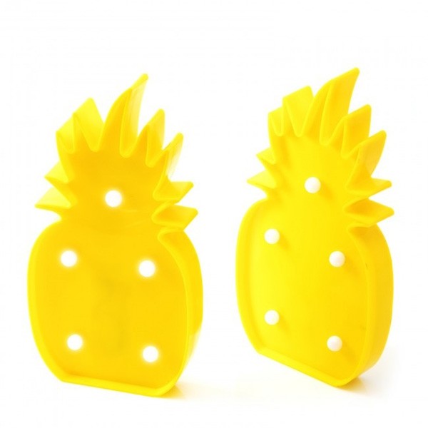 Lámpara quitamiedos piña para detalle bautizo