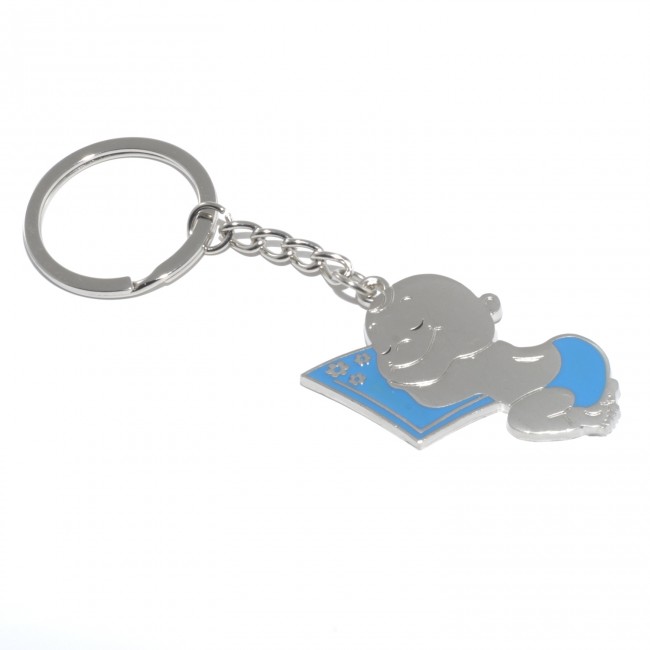 Llavero dormilon niño para regalo de bautizo
