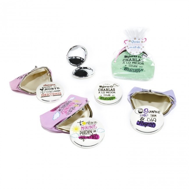 Monedero Frases Espejo ❤️ Detalles Bautizo Etiquetas Gratis