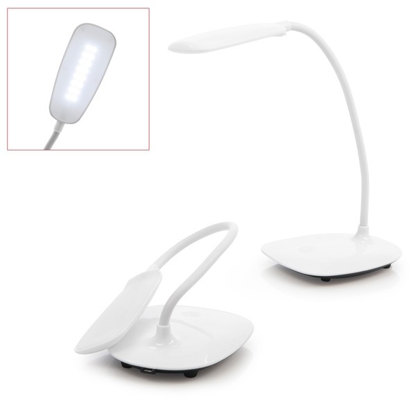 Lámpara blanca led batería para detalle bautizo niños