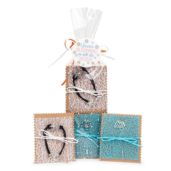 Alfiler árbol de la vida con pulsera árbol de la vida para detalle bautizo mujer