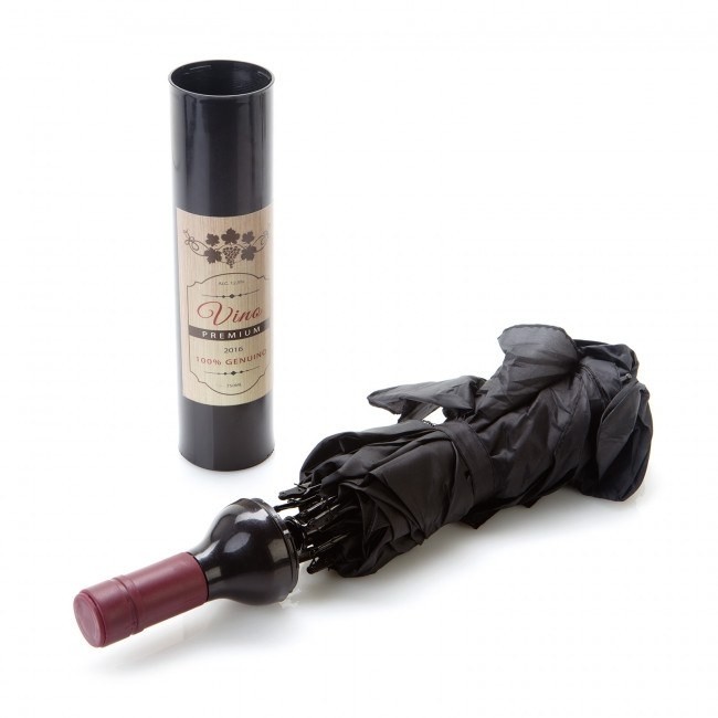 Detalle bautizo paraguas en botella