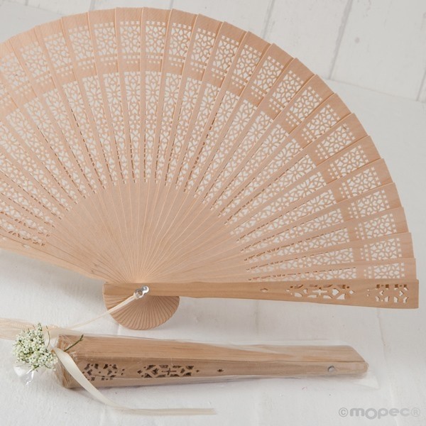 Abanico Madera Adornado