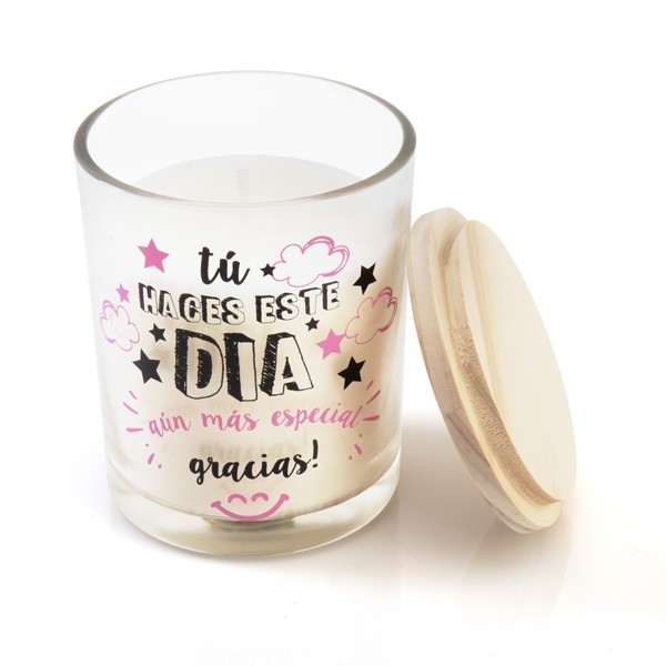 Vela gracias para regalo de bautizo