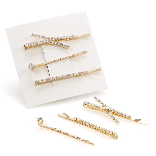 Pasadores de pelo brillantes para detalle de bautizo mujer