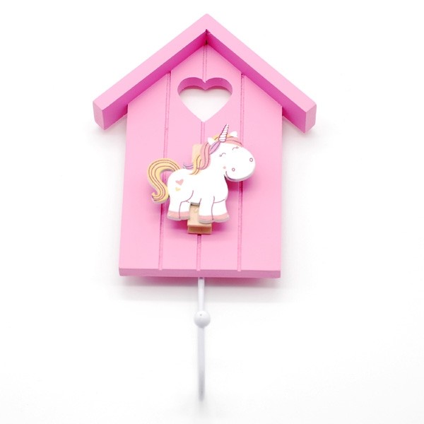 Percha unicornio para detalle bautizo