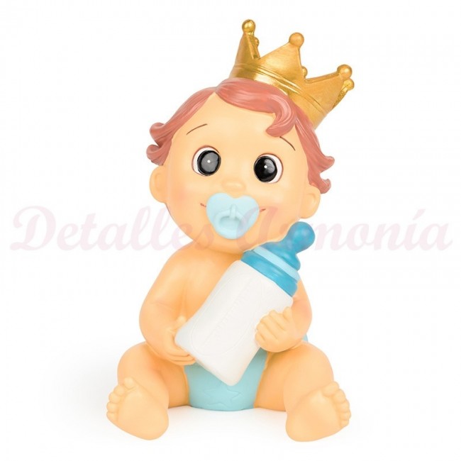 Figura para tarta de bautizo "Príncipe en pañales"