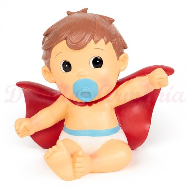 Figura niño con capa para tarta de bautizo