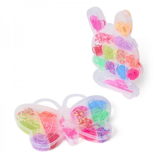 Kit de manualidad de gomas mariposa y conejito
