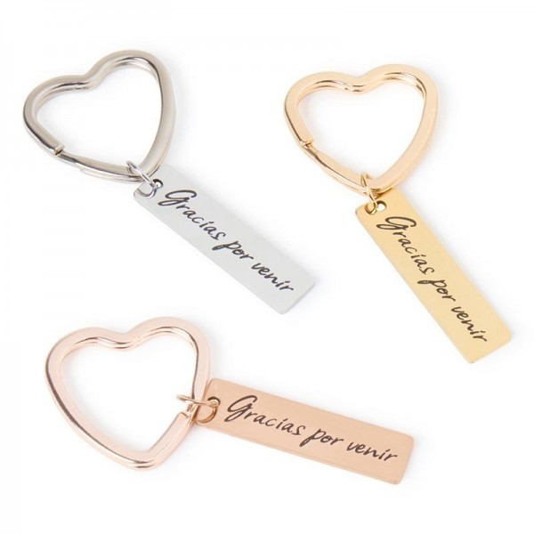 Detalle bautizo llavero corazón