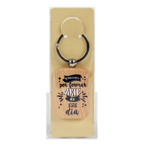 Llavero madera frases para Detalle de Bautizo