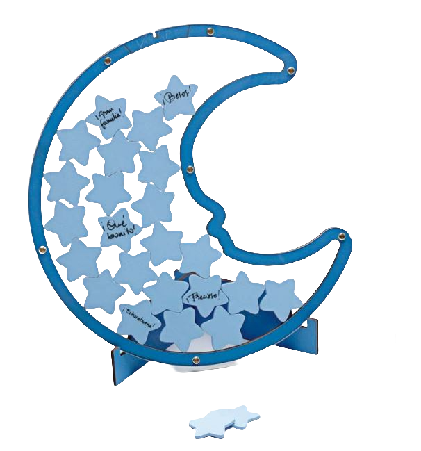 Luna Azul para firmas de bautizo