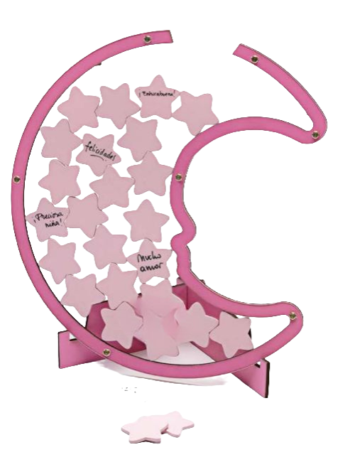 Luna Rosa para firmas de bautizo