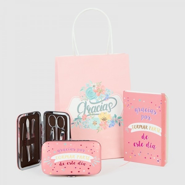 Pack pastel set de manicura y libreta