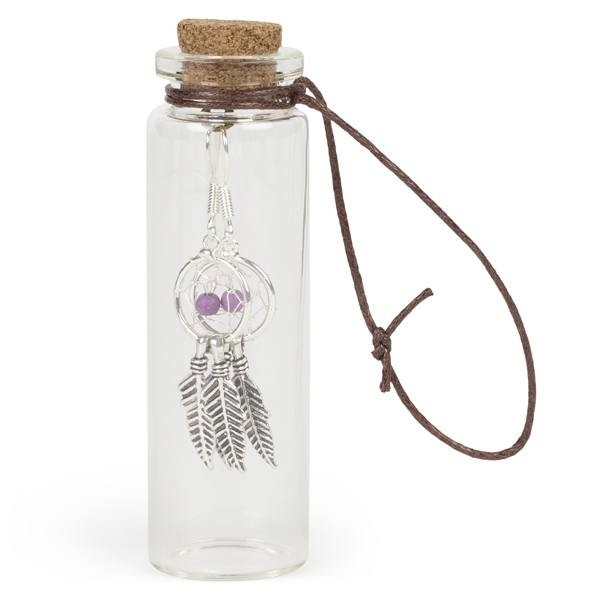 Pendientes Atrapasueños en tarro de cristal para Detalle Bautizo mujer