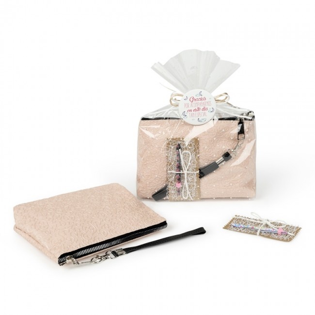 Portatodo polipiel y pinza depilatoria para Detalle Bautizo