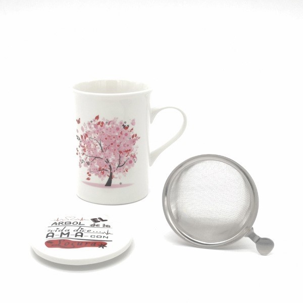 Taza para infusiones árbol de la vida para Detalle de Bautizo