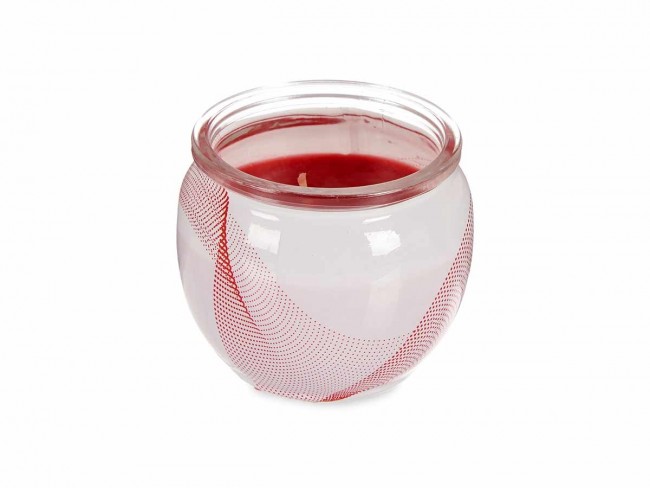 Detalla bautizo vela aromática geranio tarro vidrio