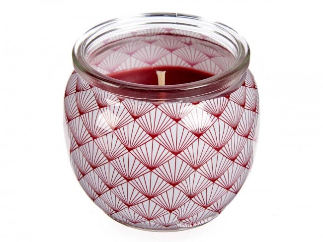 Detalle bautizo caja 12 unidades vela tarro cristal manzana y canela