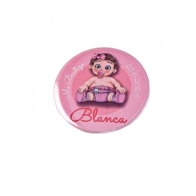 Detalle Bautizo Abrebotellas personalizado Bebé Rosa