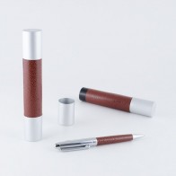 Bolígrafo Piel Metal