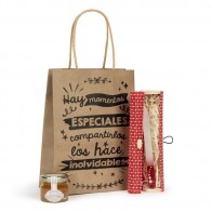 Lima en estuche con mermelada en bolsa regalo para Detalle Bautizo