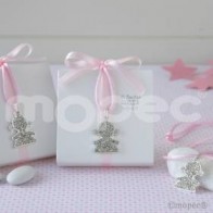 Colgante Niña Con Peladillas para Detalle Bautizo