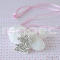 Colgante Niña Strass para Detalle Bautizo