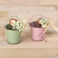 Cubo Metalico Y Bombon