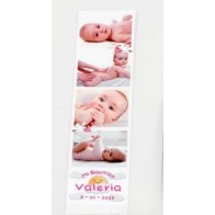 Detalle Bautizo Tira de fotomatón personalización rosa 