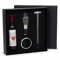 Detalle de bautizo Estuche accesorios vino "Momentos especiales"