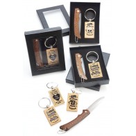 Set navaja con llavero de frases detalle de bautizo hombre