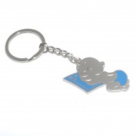 Llavero dormilon niño para regalo de bautizo