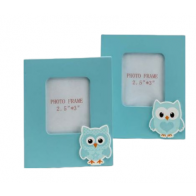 Detalle Bautizo marco de fotos búho surtido