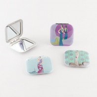 Espejo Doble Aluminio Chicas Arte Decora