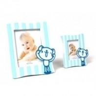 Detalle Bautizo Portafoto Jugueton Azul Pequeño