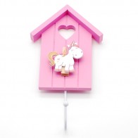 Percha unicornio para detalle bautizo