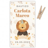 Etiqueta Bautizo Leo (Lote 30 uds.)