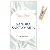Etiqueta Bautizo Trópico (Lote 30 uds.)
