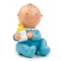 Figura para pastel de bautizo Nene con biberón